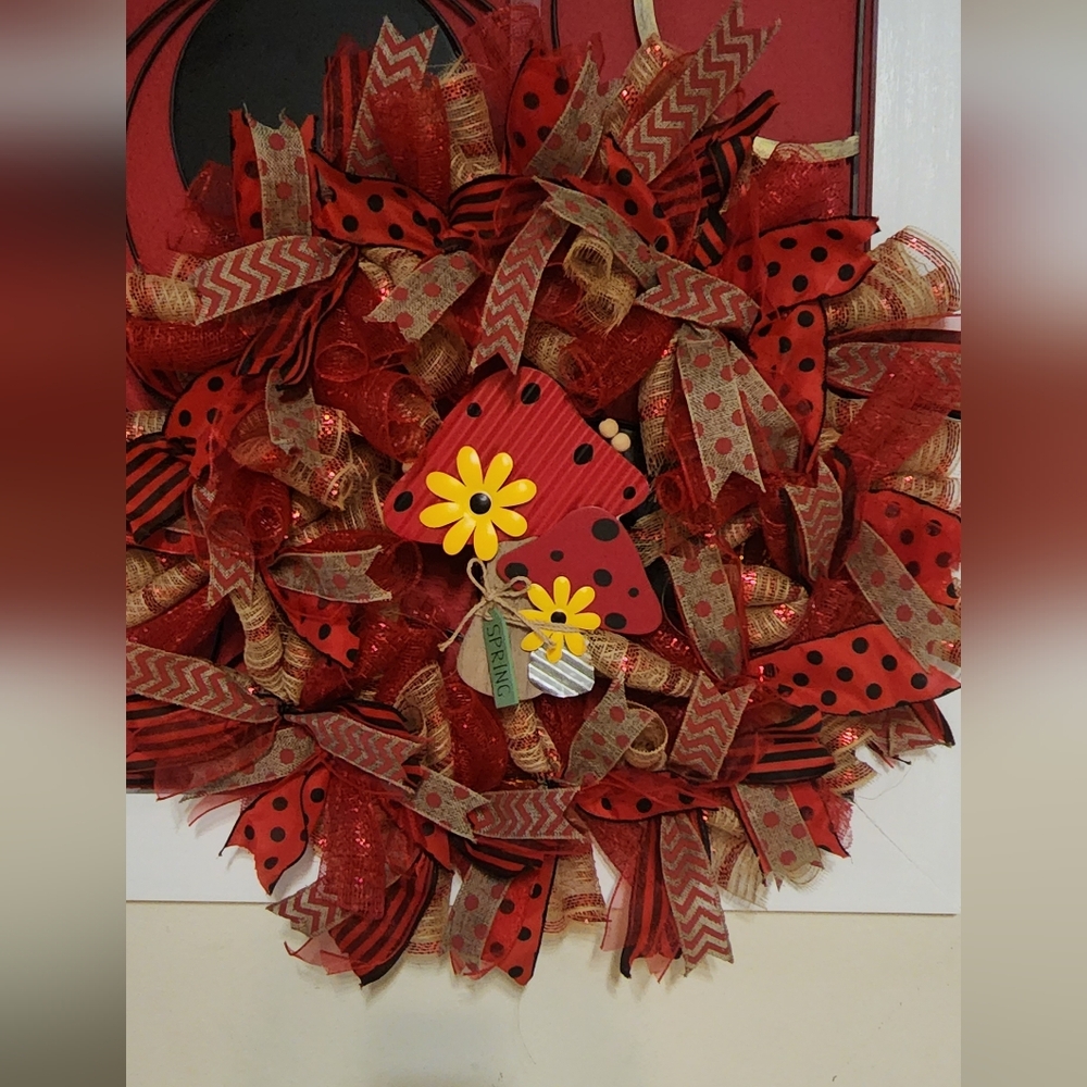 Ladybug 🐞 wreath